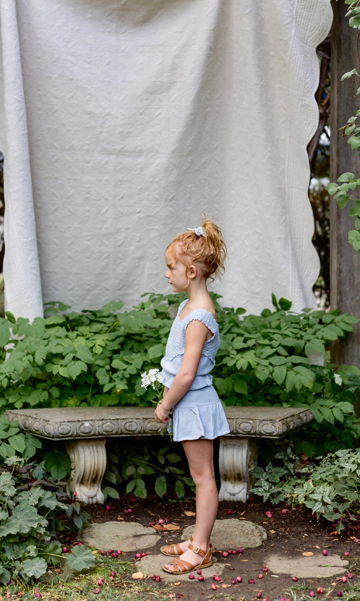 skirted bloomer . forget-me-not