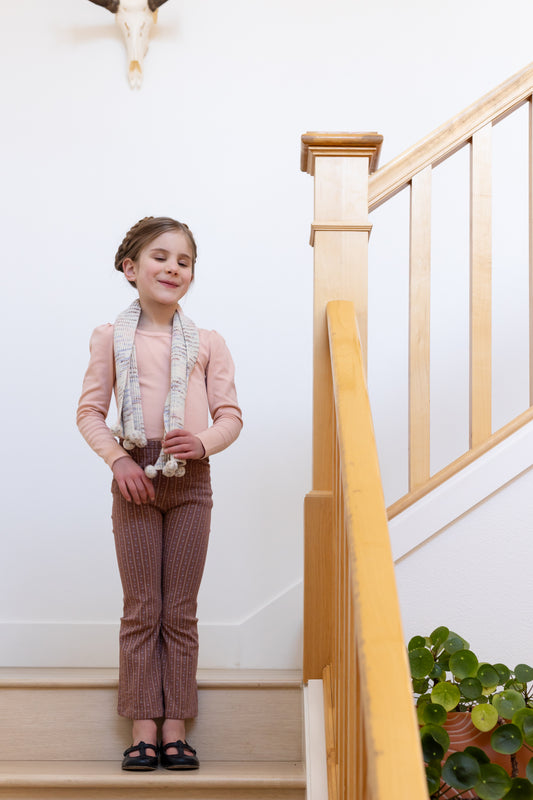 pom scarf . watercolor