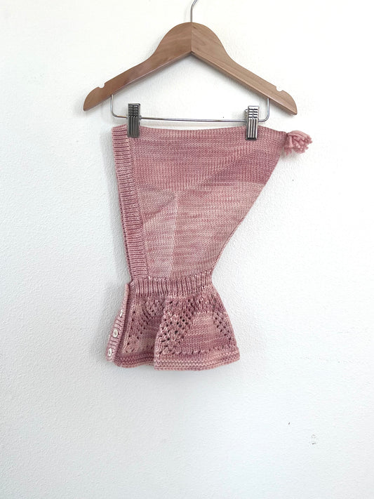 lace yoke balaclava . candytuft