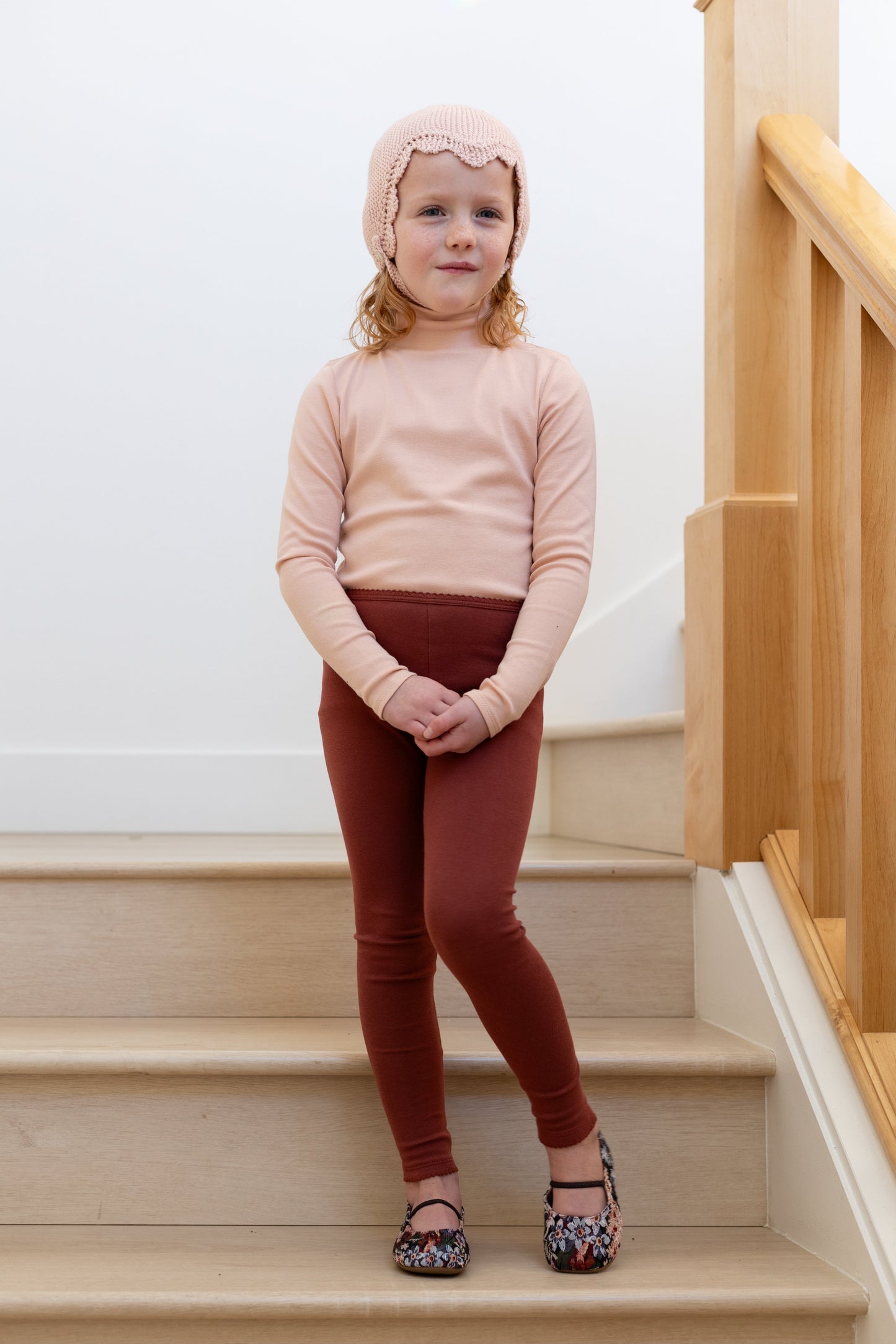 pima snap turtleneck . blush