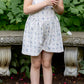 pima flutter shorts . garden windowpane