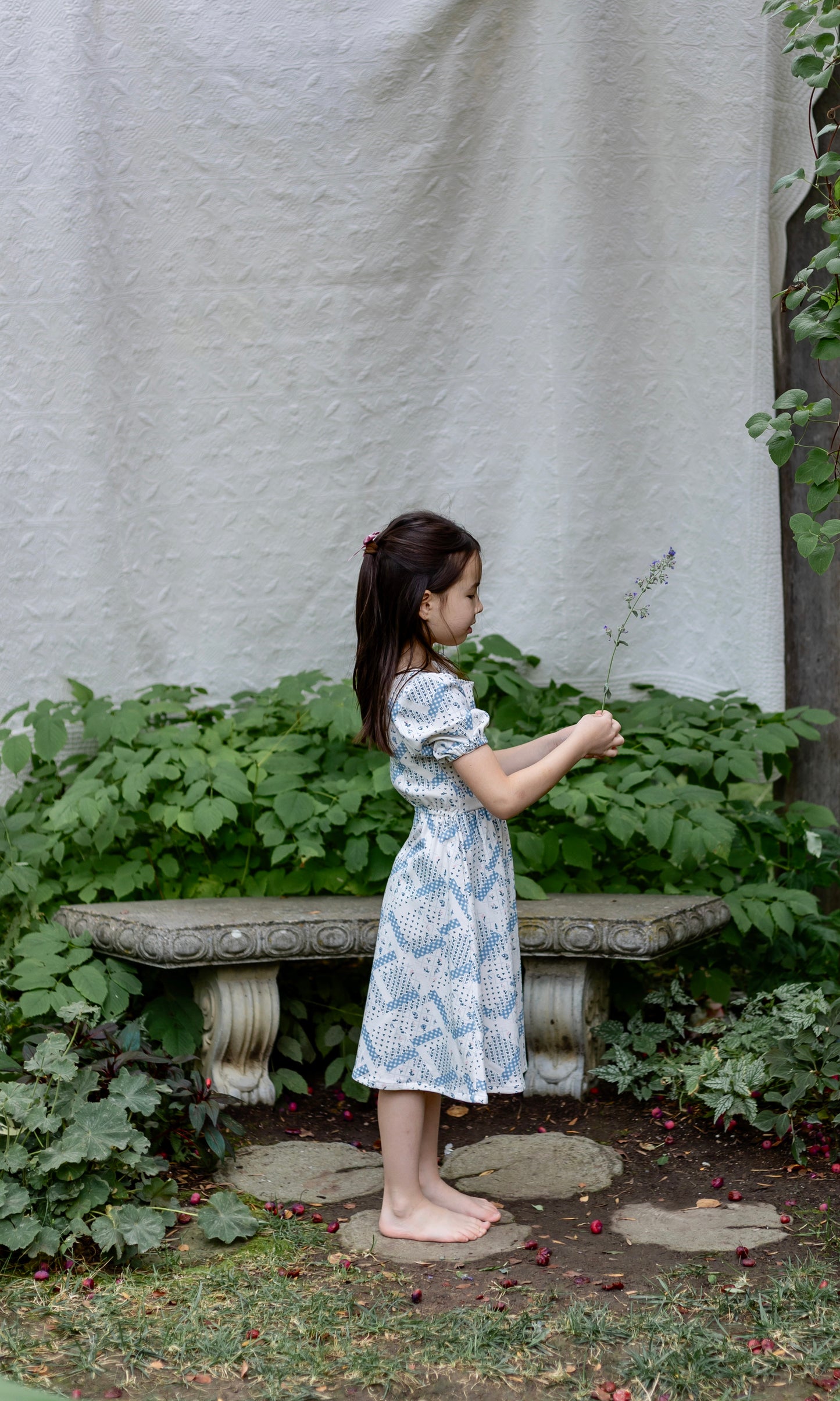 pima picnic dress . patchwork