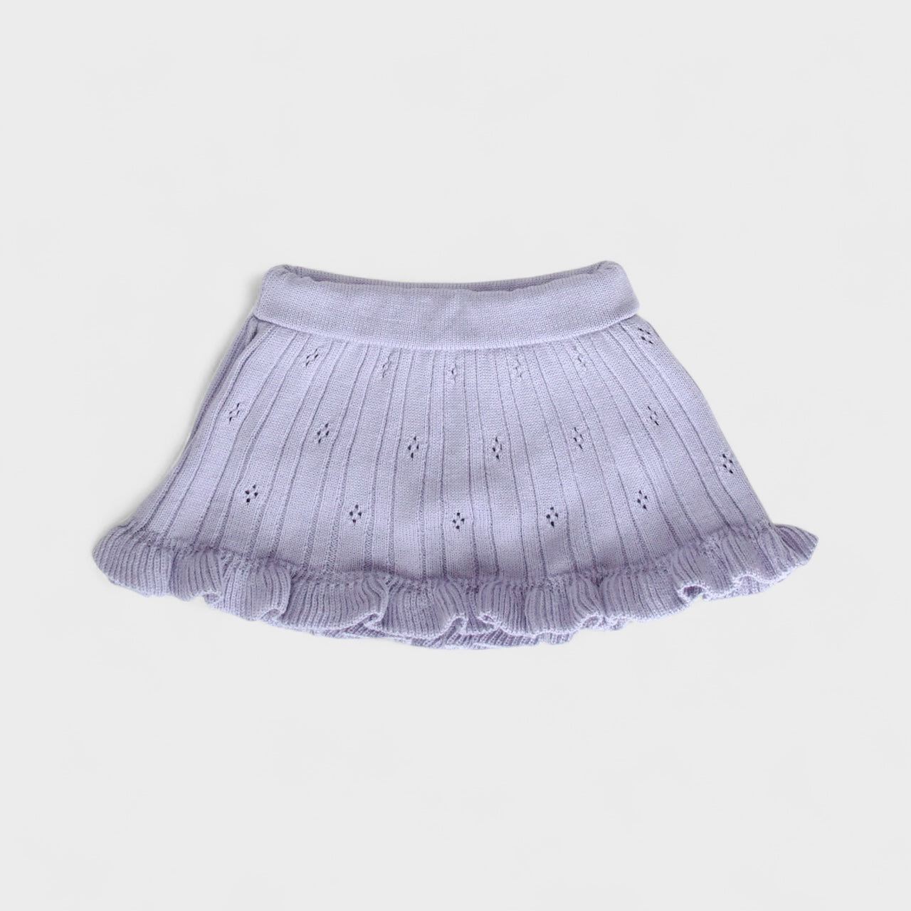 pointelle frill skirted bloomer . heather