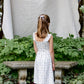 pima frilled dress . garden windowpane