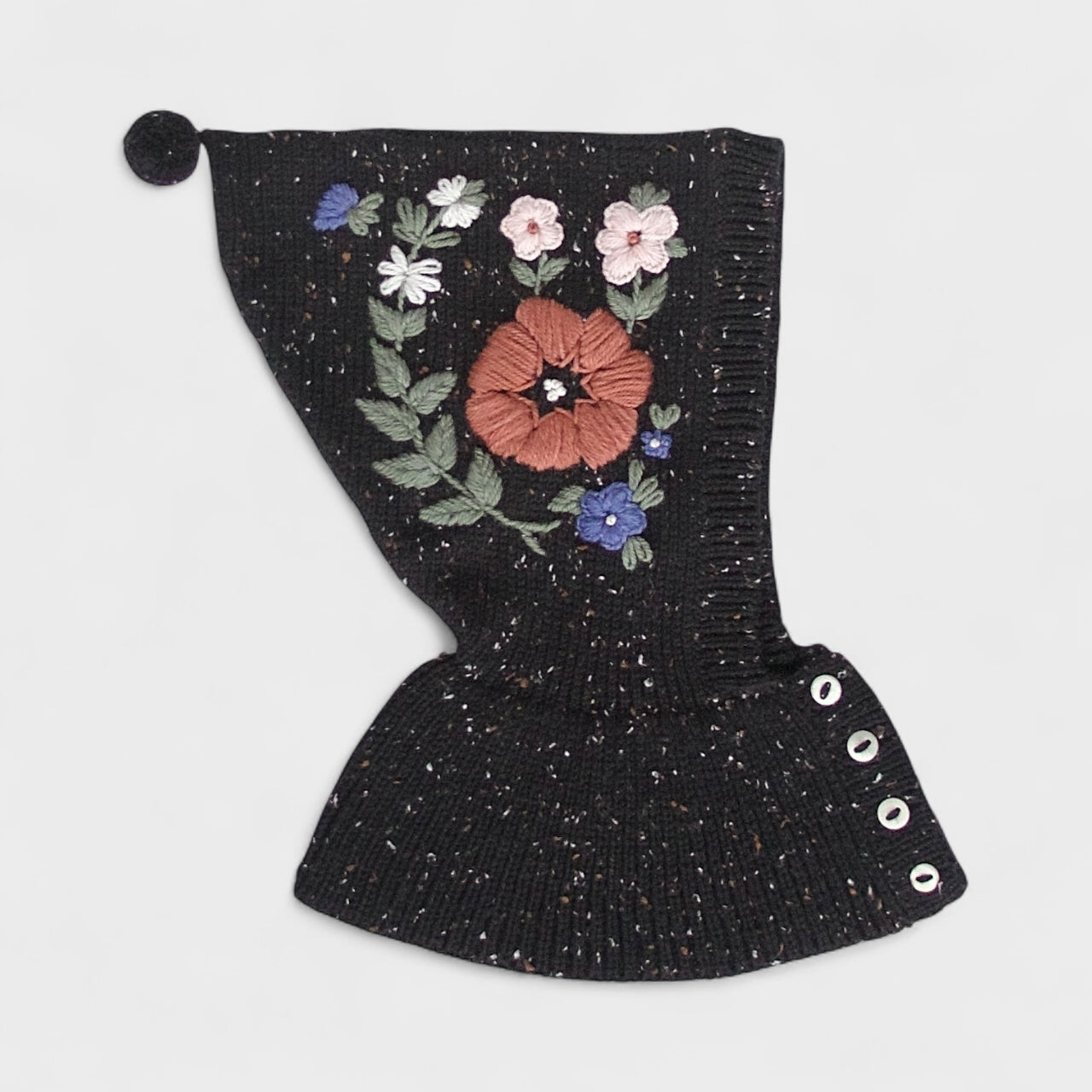 bouquet balaclava . noir tweed