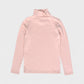 pima snap turtleneck . blush