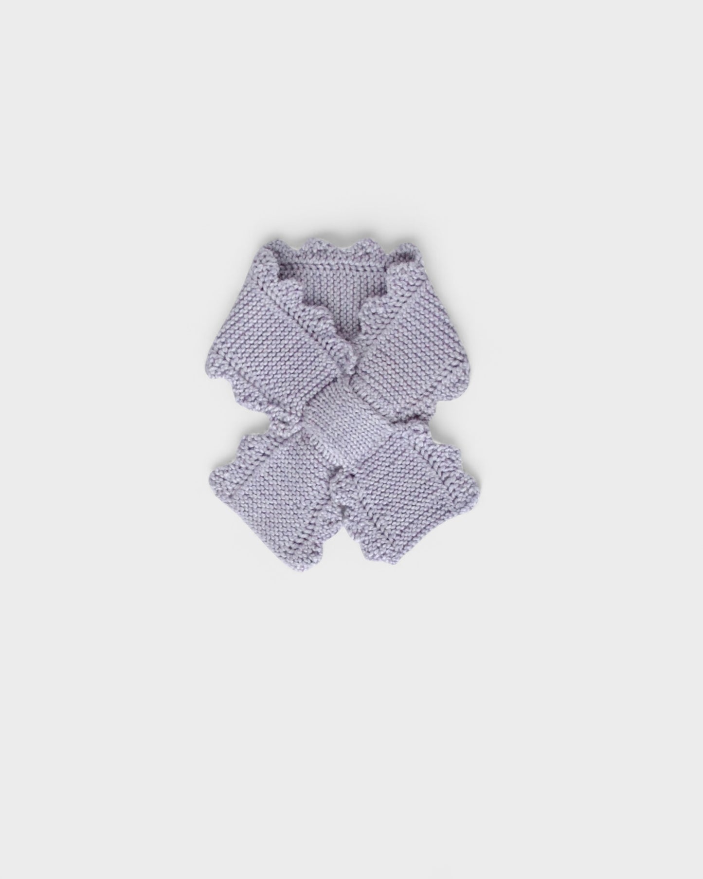 lace-edge keyhole scarf . heather