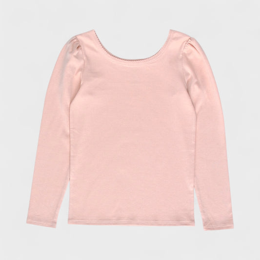 pima puff ballet top . blush