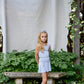 pima crop tank . forget-me-not