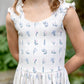 pima frilled dress . garden windowpane