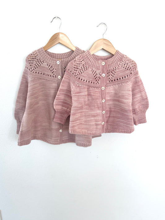 lace yoke jacket . candytuft
