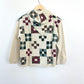 quilt-block hooded cardigan . mulberry . size 10