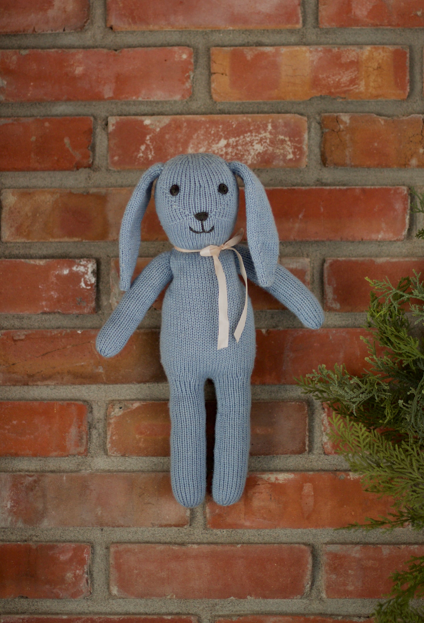 knit bunny . chambray