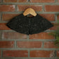 lace yoke collar. coal tweed