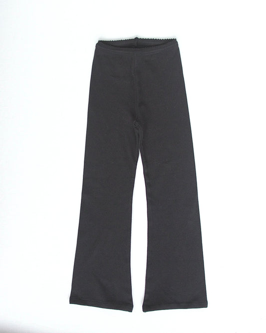 pima flare pant . noir