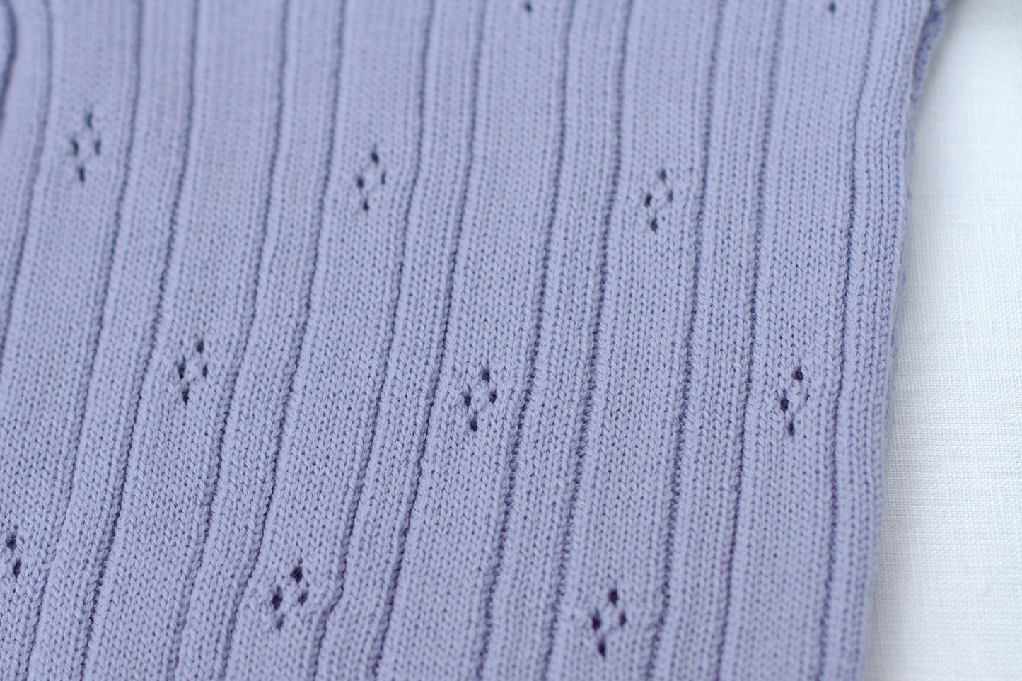 pointelle frill turtleneck . heather