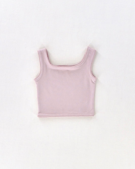 pima crop tank . lilac