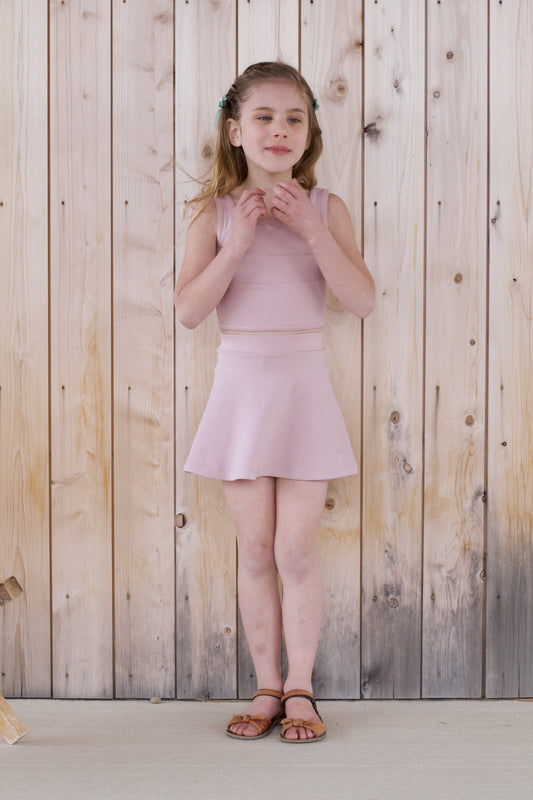 pima crop tank . lilac