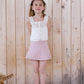 botanical crochet top . ivory