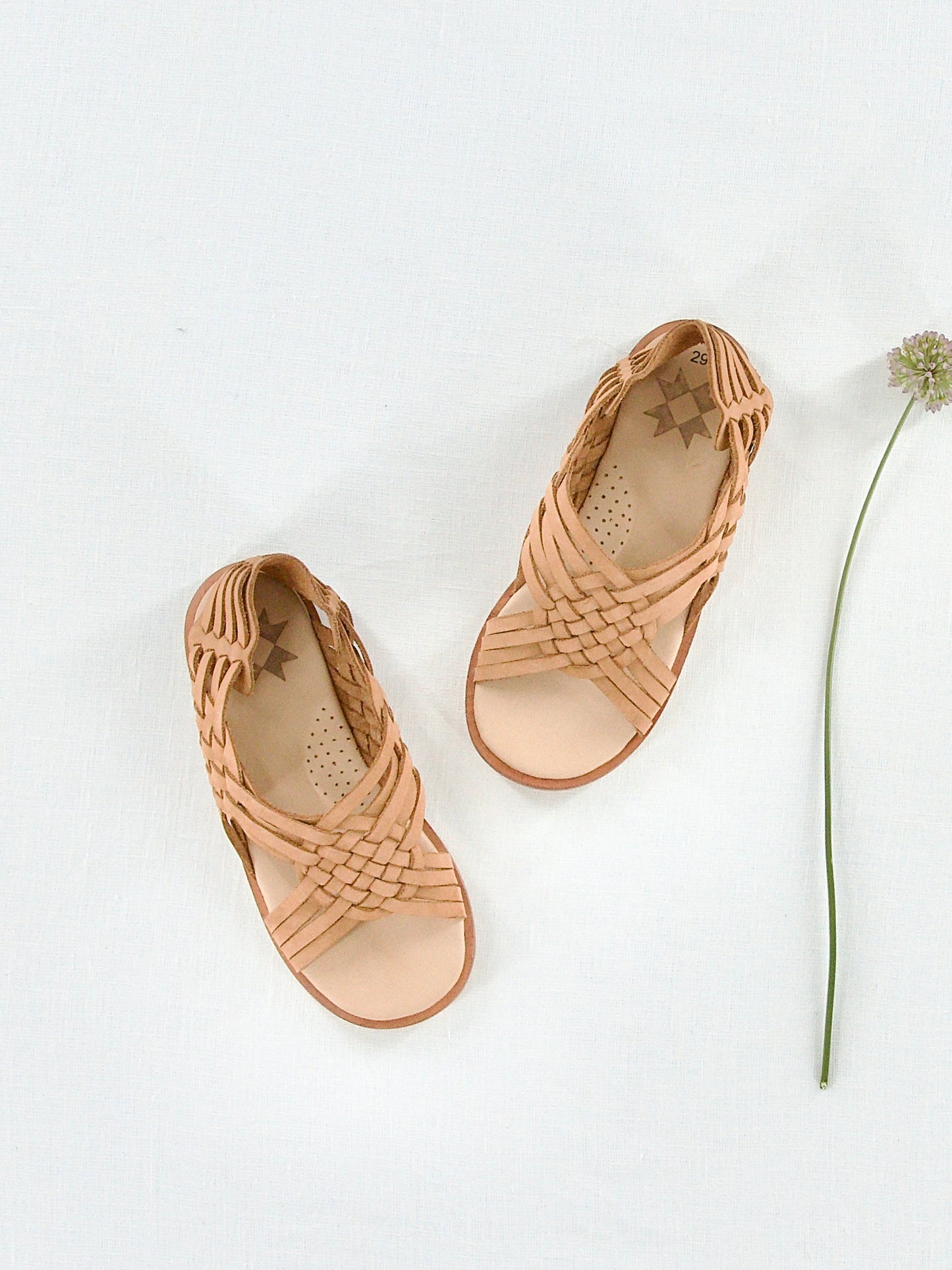 huarache sandal . tan