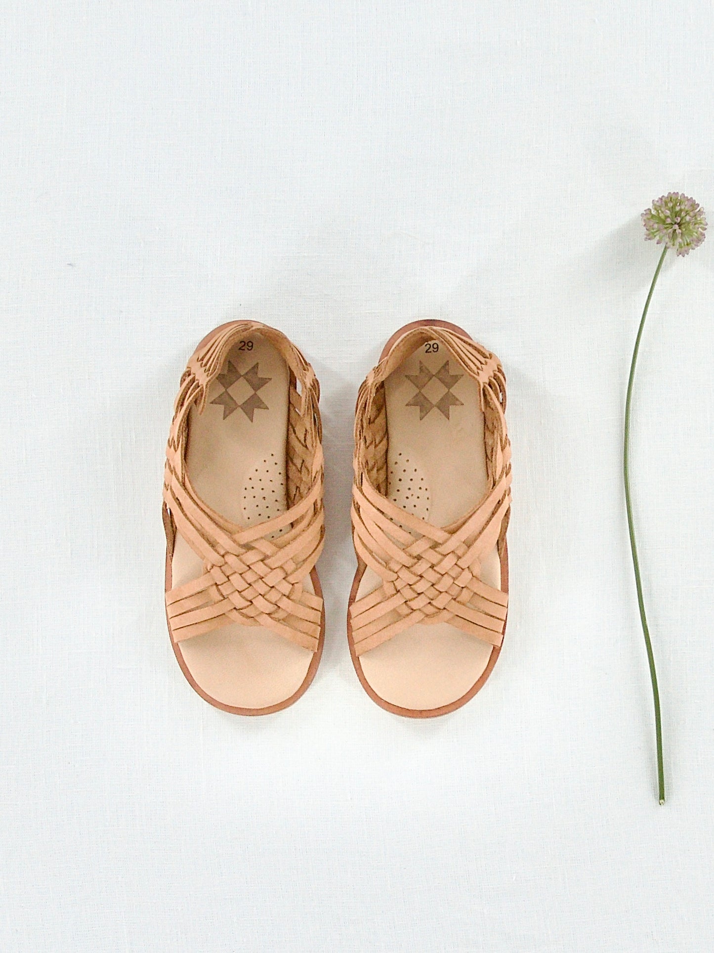 huarache sandal . tan