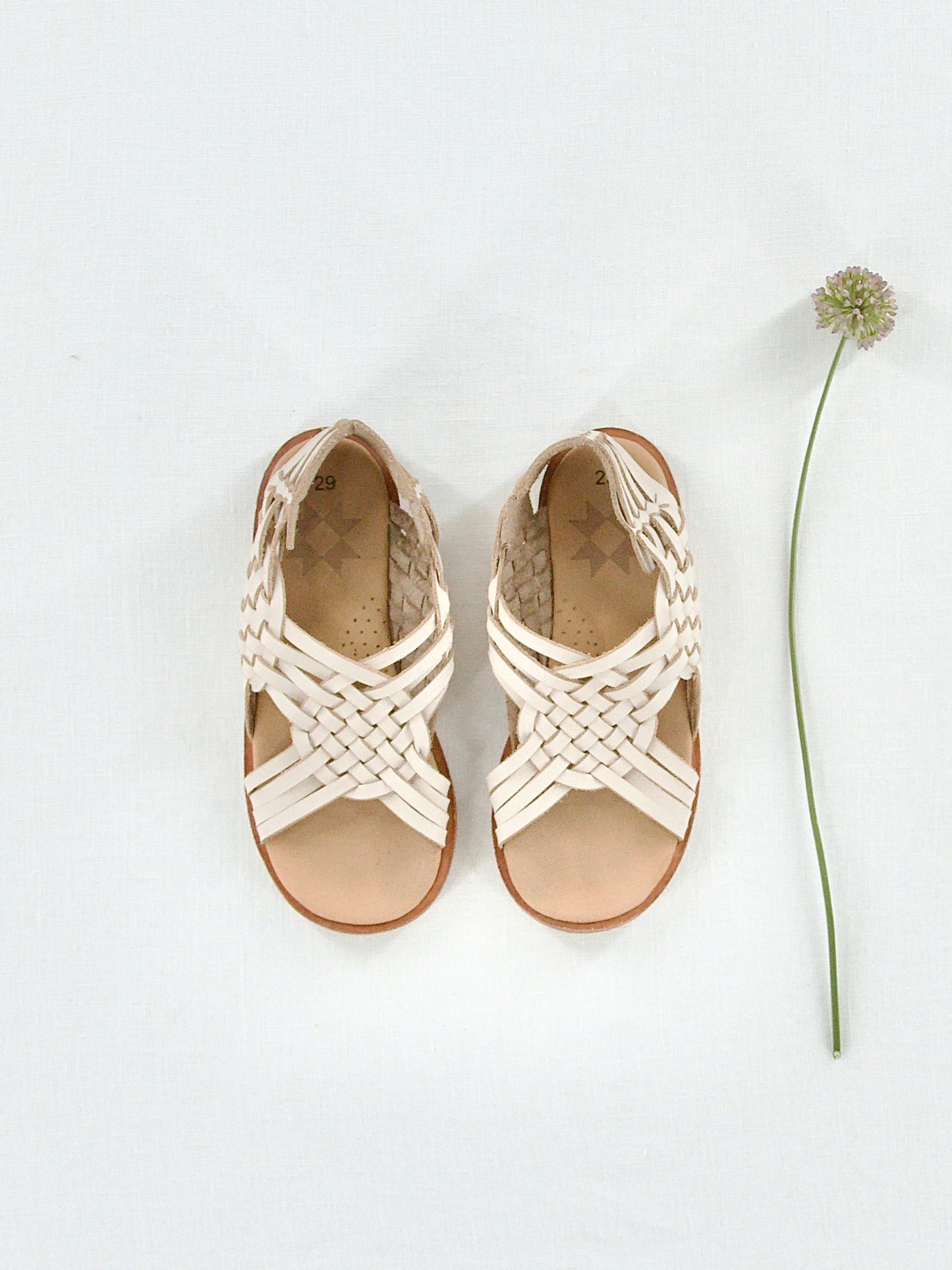 huarache sandal . cream