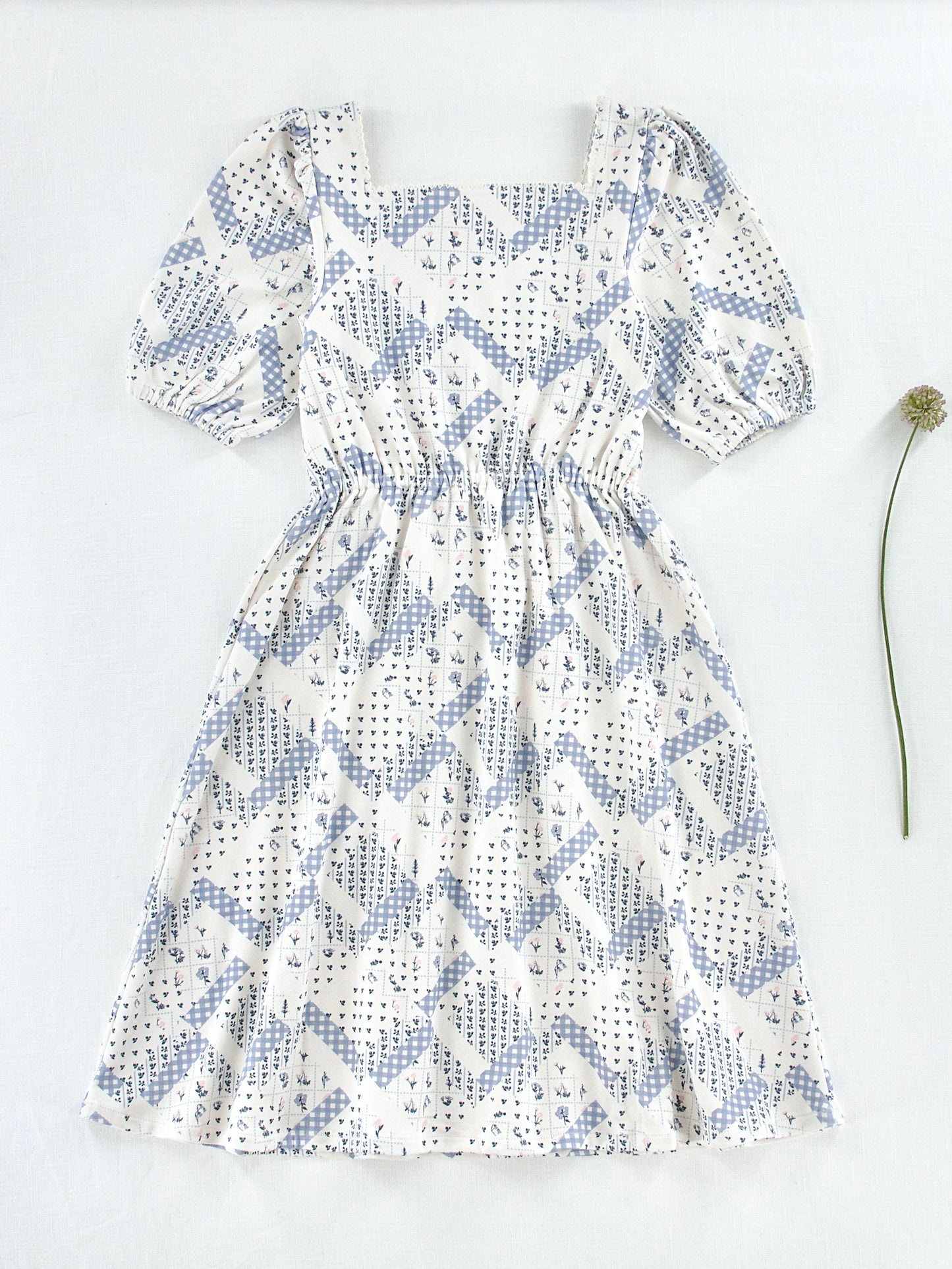 pima picnic dress . patchwork
