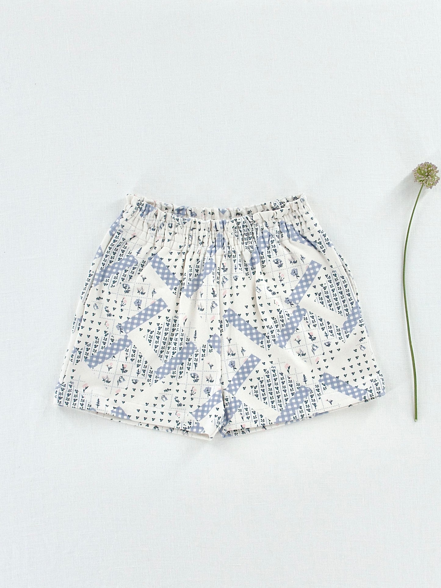 pima beach shorts . patchwork