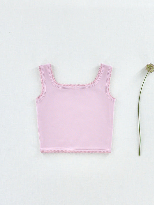pima crop tank . orchid