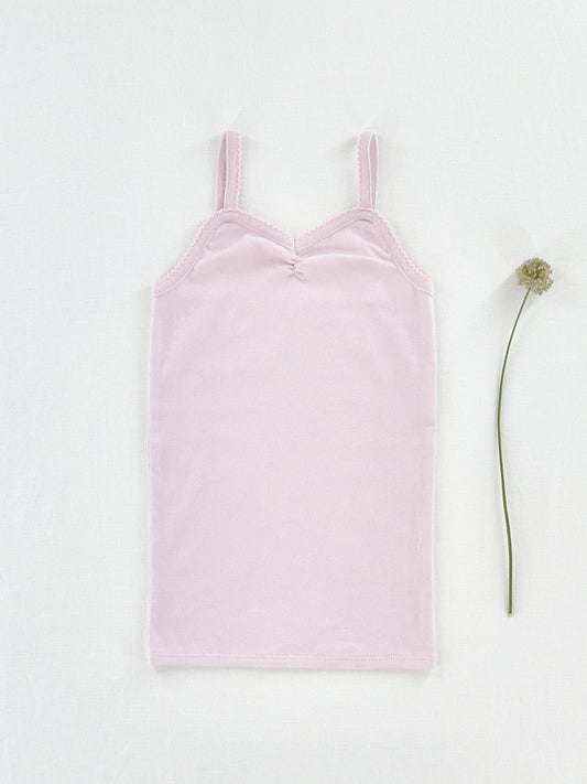 pima ruched camisole . thistle