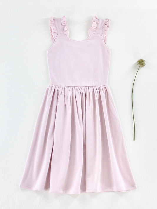 pima frilled dress . thistle