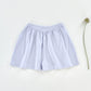 pima flutter shorts . forget-me-not pointelle