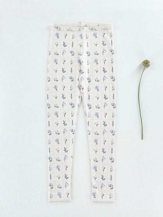 pima legging . garden windowpane