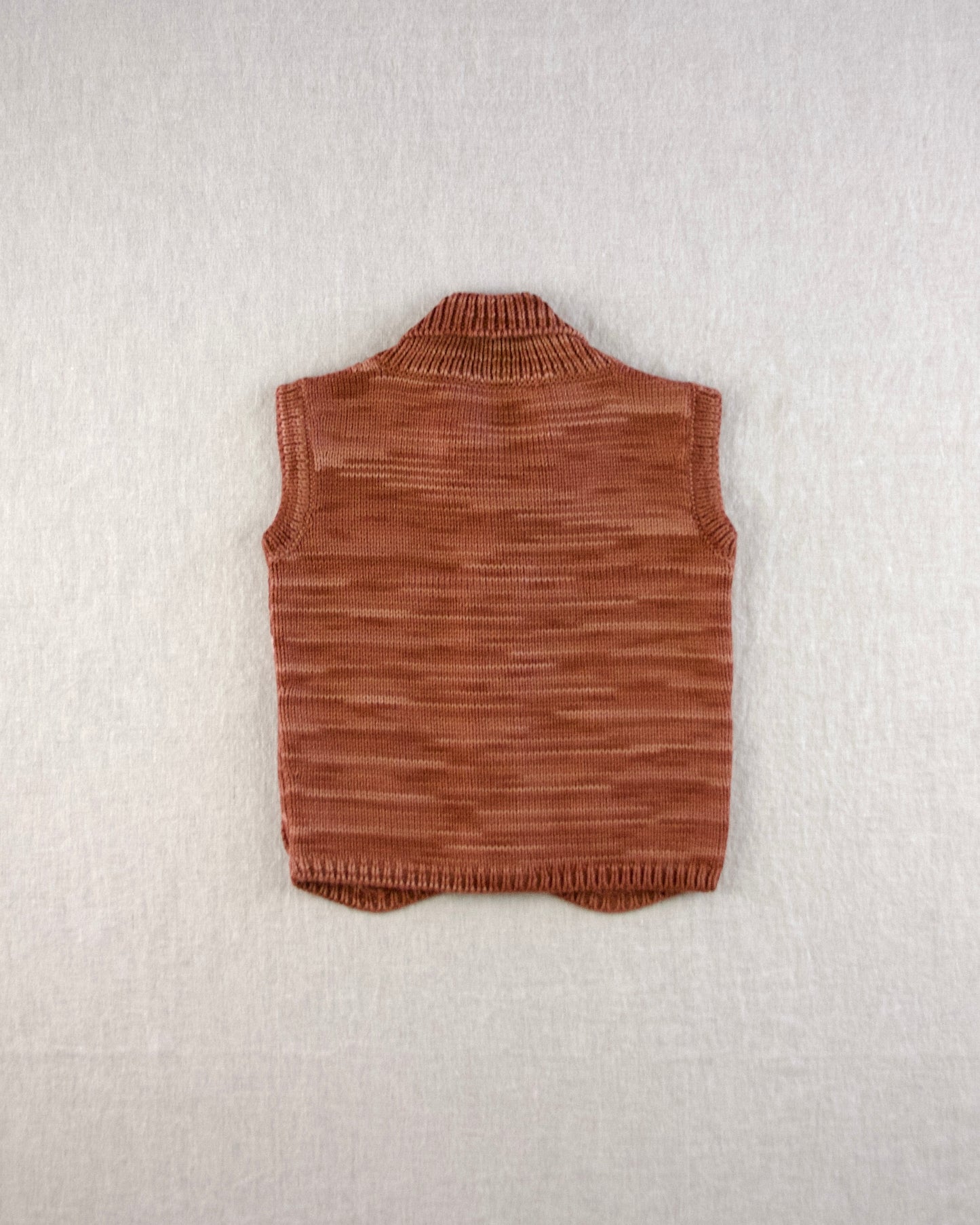 patchwork quilt button vest. gingerbread