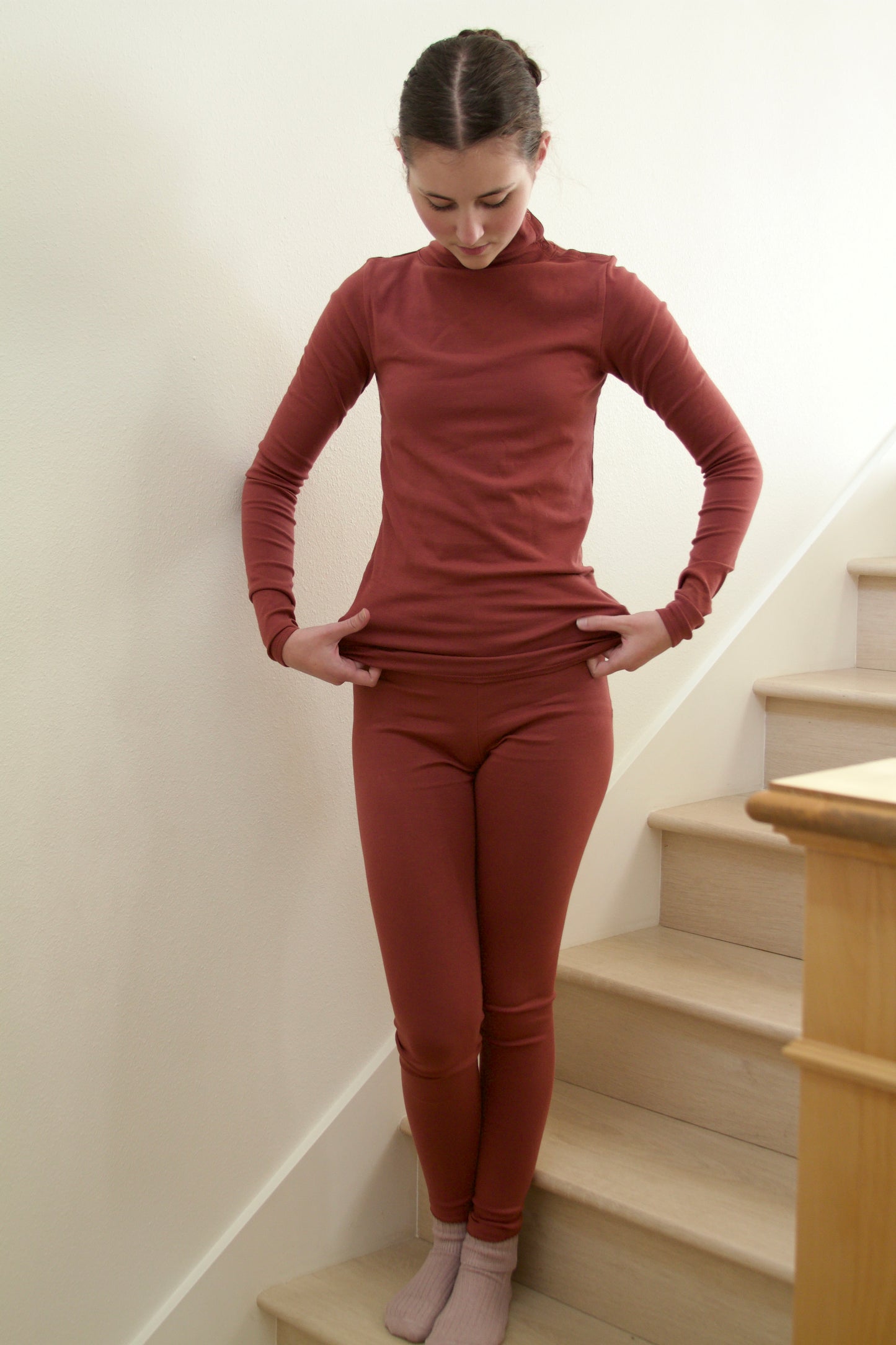 pima legging . madder root