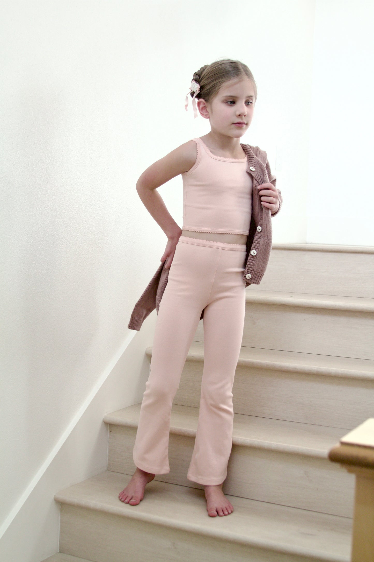 pima crop tank . blush