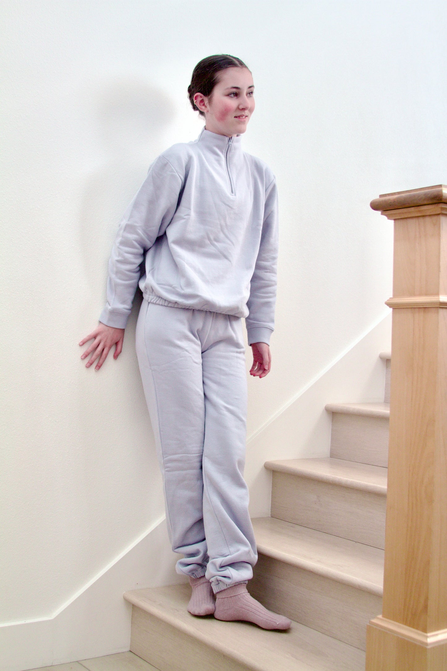 pima fleece sweatpants . heather