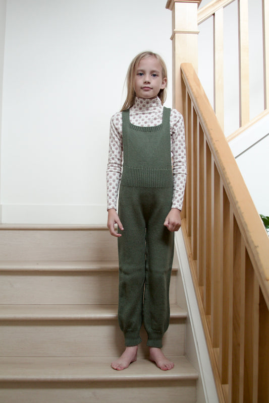overalls . olive