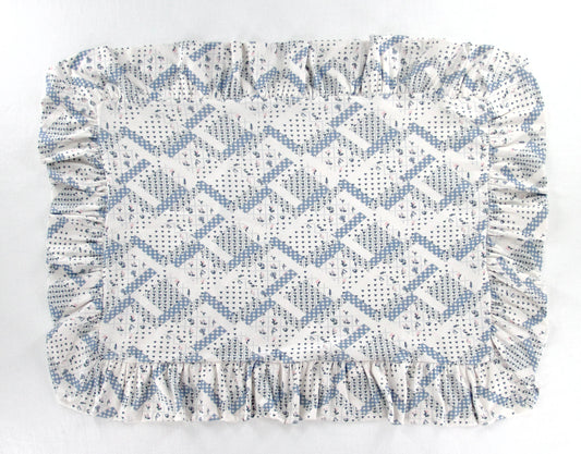 pima ruffle pillowcase . patchwork