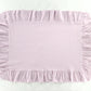 pima ruffle pillowcase . thistle
