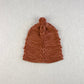 cable bobble hat. gingerbread