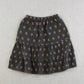 pima tiered skirt. coal cameo floral