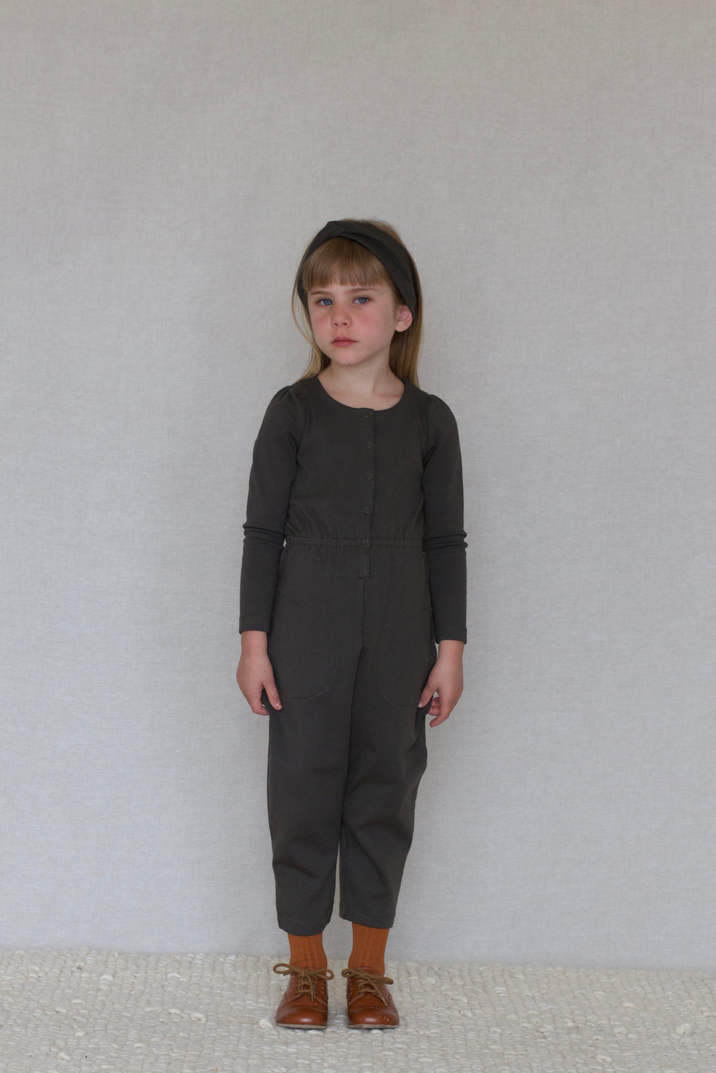 pima puff coverall. coal