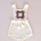 lone star romper . natural