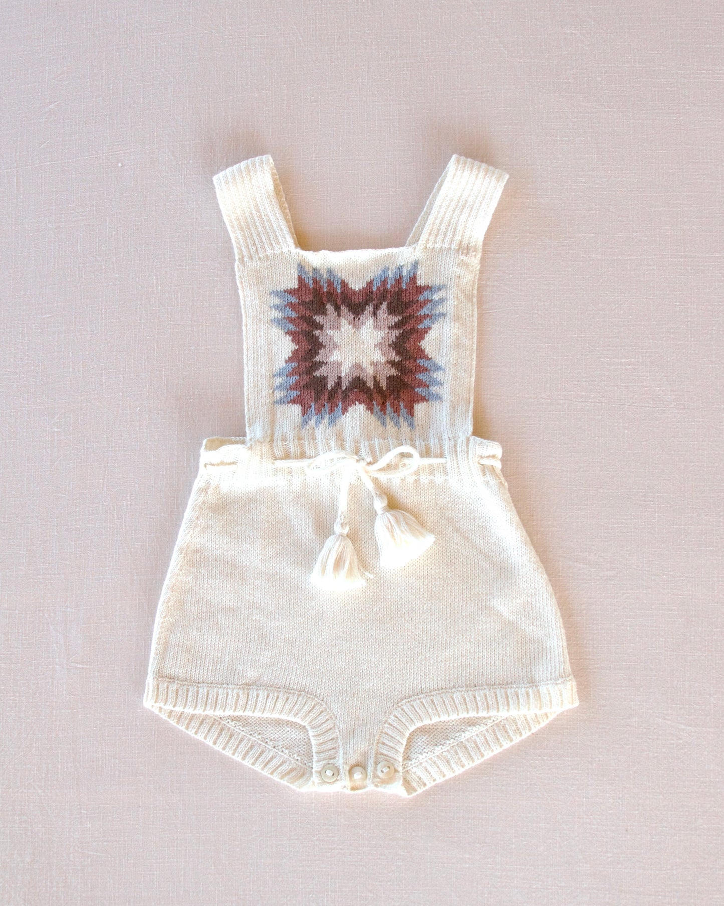 lone star romper . natural