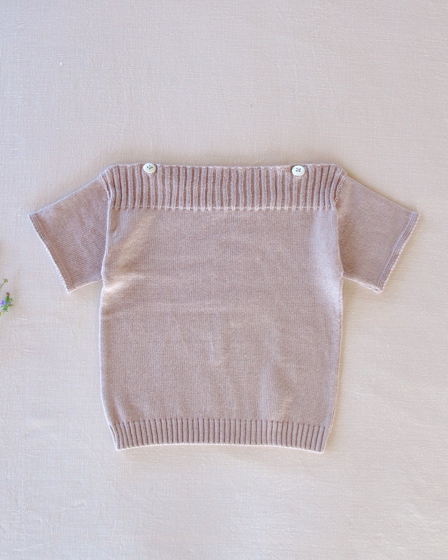 fine-knit boatneck pullover . rose quartz