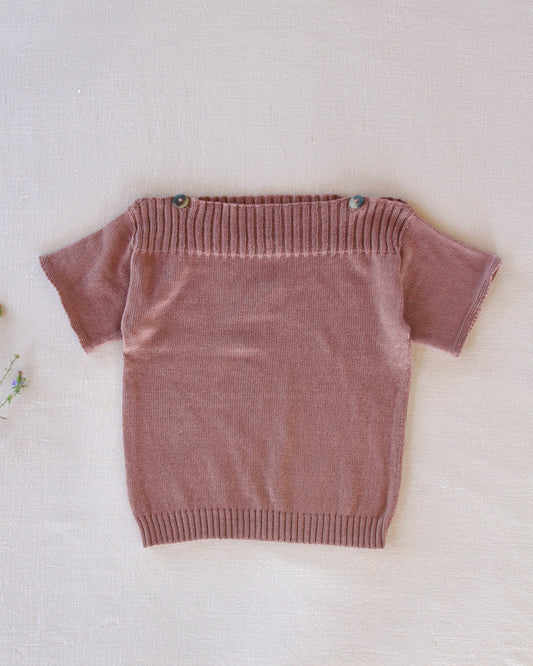 fine-knit boatneck pullover . burlwood