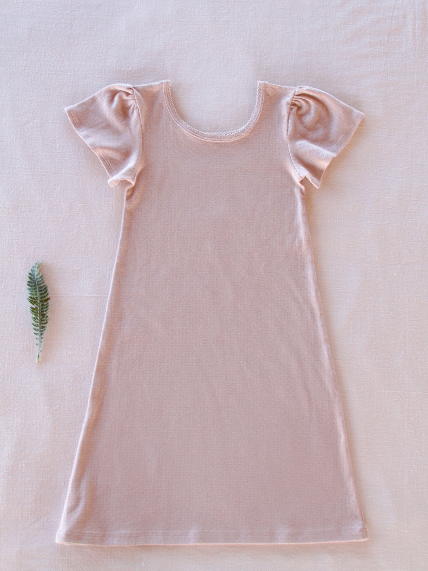 ballet gown . rose quartz pointelle