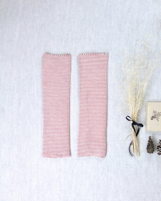 picot leg warmers . mallow