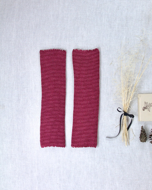 picot leg warmers . mulberry